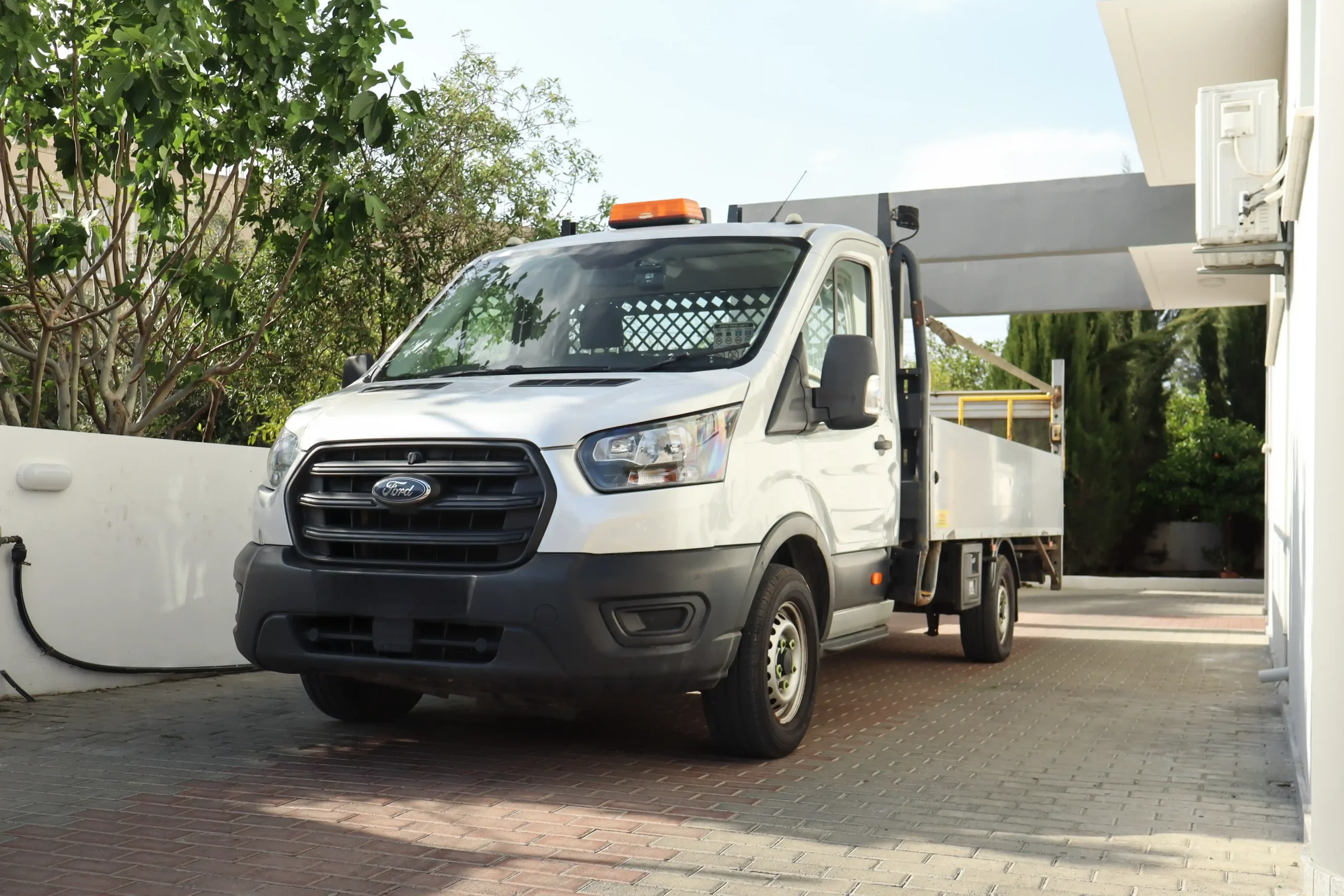 Ford Dropside lorry with tail lift